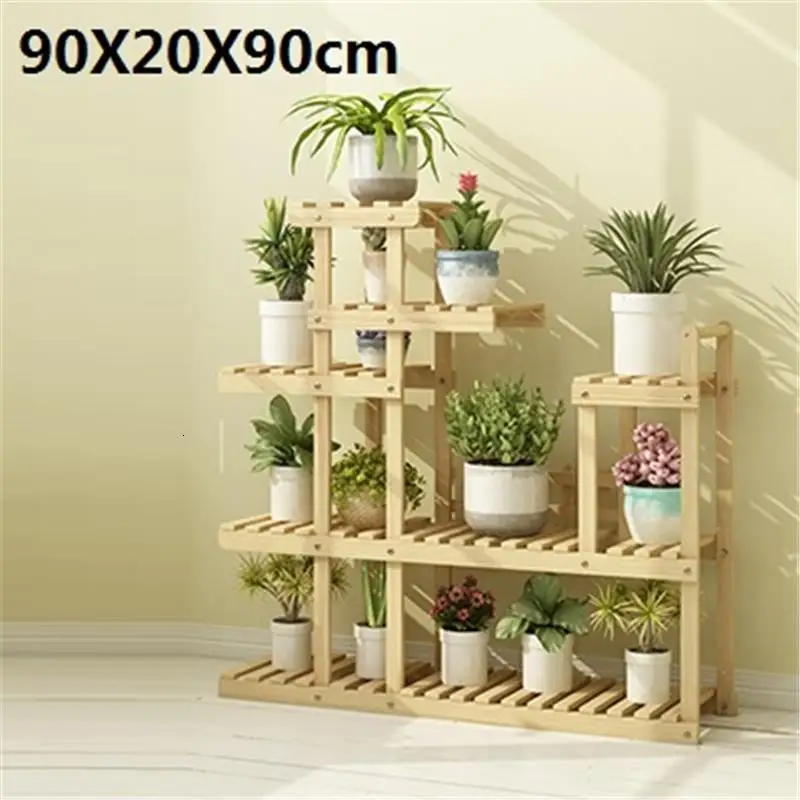MODEL D Комнатный горшок плантенстандарт деревянные полки для Etagere Pour Plante Stojak Na Kwiaty Dekoration полка напольная Цветочная подставка для растений - Цвет: MODEL D