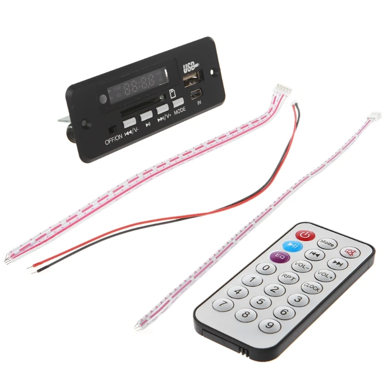 12V автомобильные Хэндс фри Bluetooth USB 2,0 MP3 декодирующая плата с Bluetooth FM модуль D08A