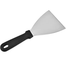 Kitchen Ware Cooking Utensils Western Cuisine Stainless Steel Home Spatula Triangular Multifunctional Short Handle Blade Pasty