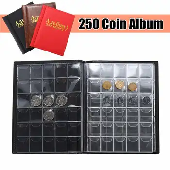 

250 Coins Holder Collection Storage Collection Holders Storage Penny Pockets Money Album Book Case three color