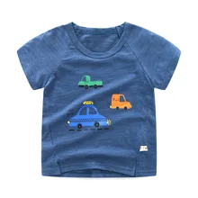 Детская футболка г., новая летняя стильная футболка в Корейском стиле детские топы с короткими рукавами класса А для мальчиков