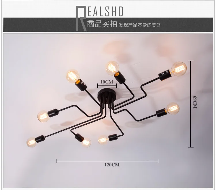 Acylic Ceiling Lights Square Rings For Living Room Bedroom Home AC85-265V Modern Led Ceiling Lamp Fixtures lustre plafonnier