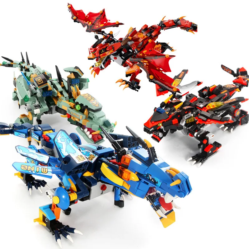 

Yuxing 13018 Remote Control Building Blocks Phantom Ninja Lightning War Dragon gong fu ji Ankylosaurus Assembled Educational CHI