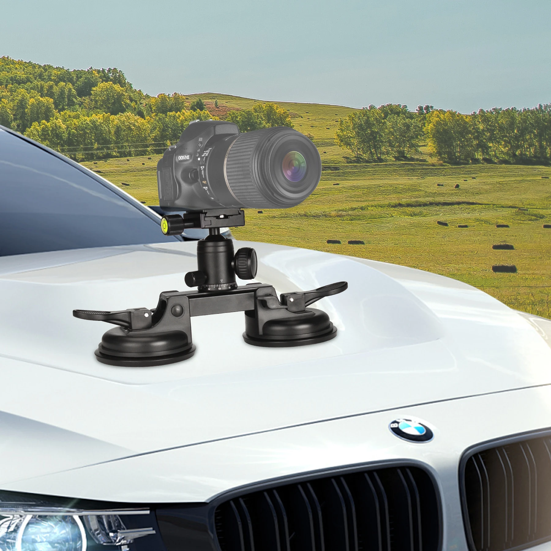 Acheter Support arrière de caméscope pour Go Pro, support de voiture,  ventouse de pare-brise, support de caméra de mouvement