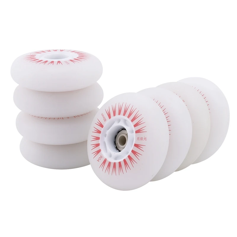 HOT 8PCS роликовые коньки флеш колеса износостойкие высокие эластичные шкив Sub Aurora