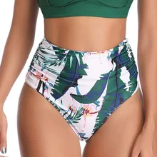 Sfit, женские купальники, Ретро стиль, волан, Холтер, высокая талия, бикини, штаны, купальник, купальники, женские плавки, шорты, летняя пляжная одежда