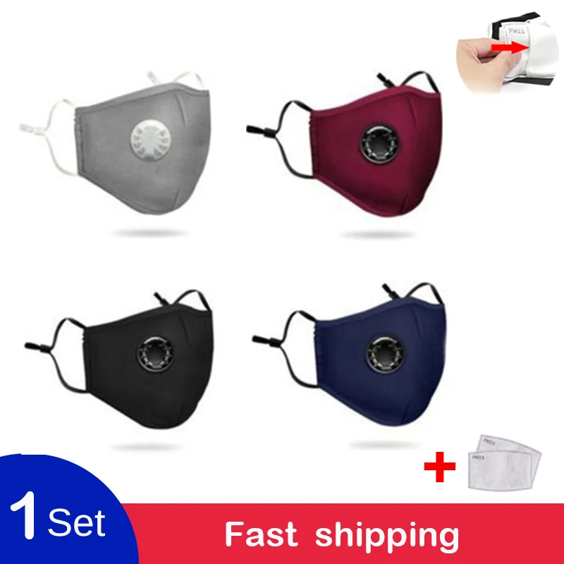 

Anti Pollution PM2.5 Mouth Mask Dust Respirator Reusable Mask Cotton Unisex Mouth Muffle for Cycling/Running/Travel Dropshipping