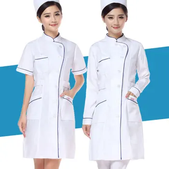 

Nurse Uniform for Women Medical Uniforms Work Wear Pharmacy White Coat Doctor Costume Female Hospital Work Wear