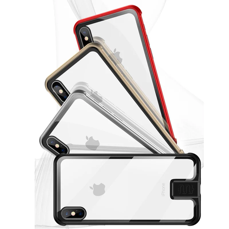 R just с металлической рамкой для iPhone XR XS Max алюминиевый бампер чехол из закаленного