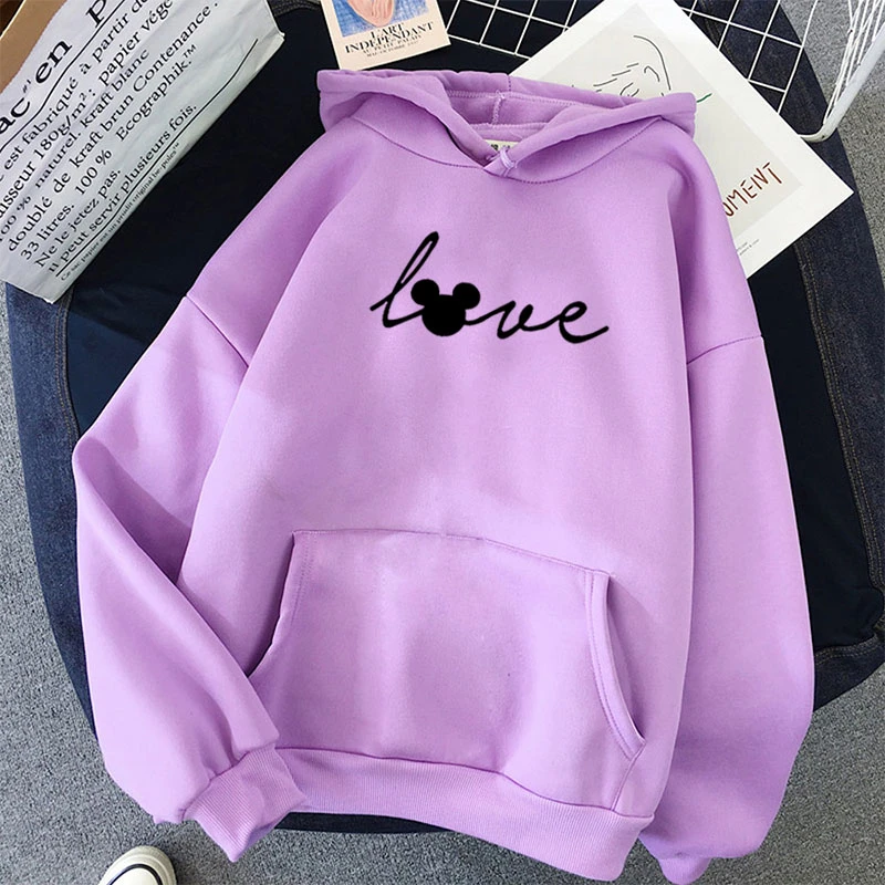 Sudadera con capucha para con estampado de letras negras, Love Pink estética Tumblr, vegana feminista, talla grande|Sudaderas con capucha y sudaderas| - AliExpress