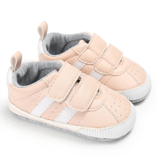 Newborns Fashion Solid Color Casual Shoes Princess Shoes Soft-soled Sneakers 0-18 Months Baby Bed Shoes Baby Walking Shoes C-189
