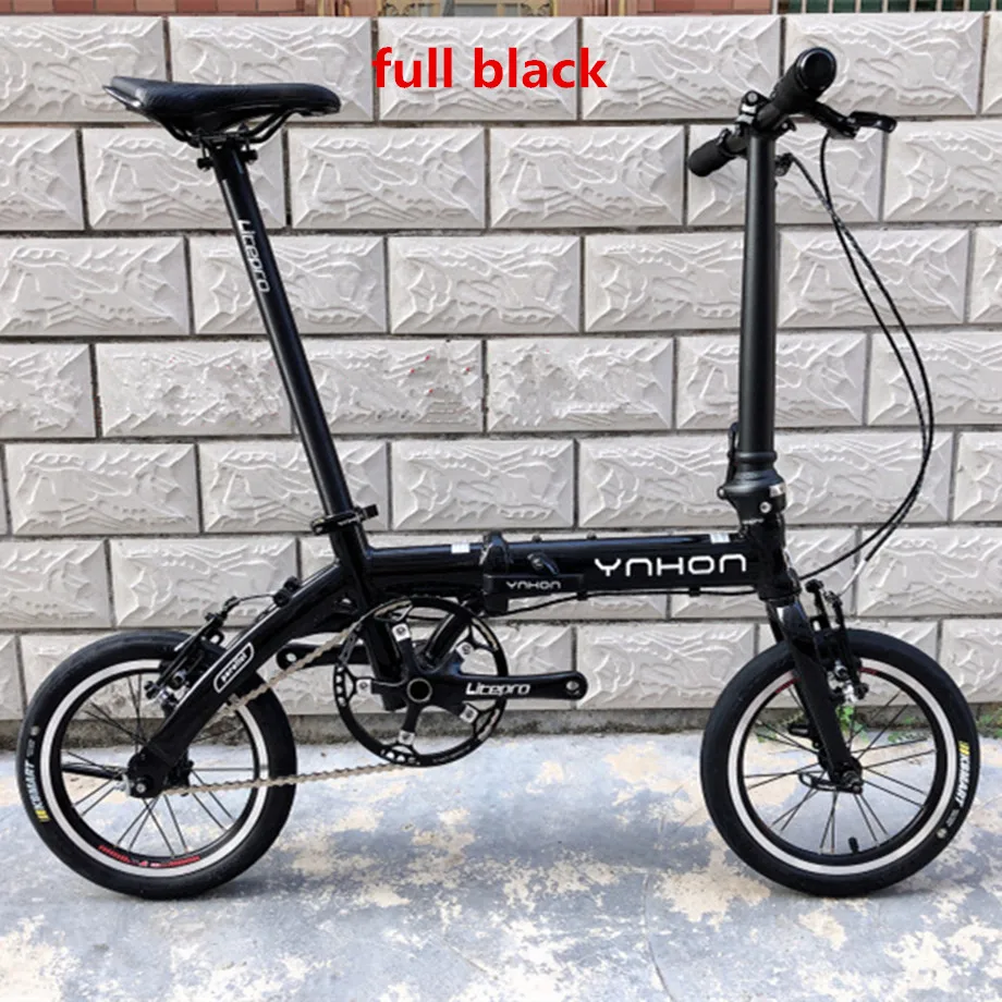YNHON Folding Bike Aluminun Alloy 412 14/16 Inch Single-speed Outside Three-speed Kid Children's Bicycle Mini Modification