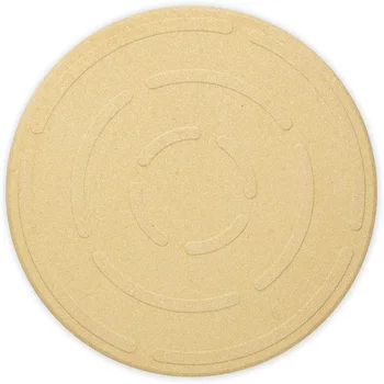 

12Inch Pizza Stone for Baking-Cordierite Pizza Stone Plate for BBQ Grill Oven-Cook and Serve Pizza Bread Cheese-Round