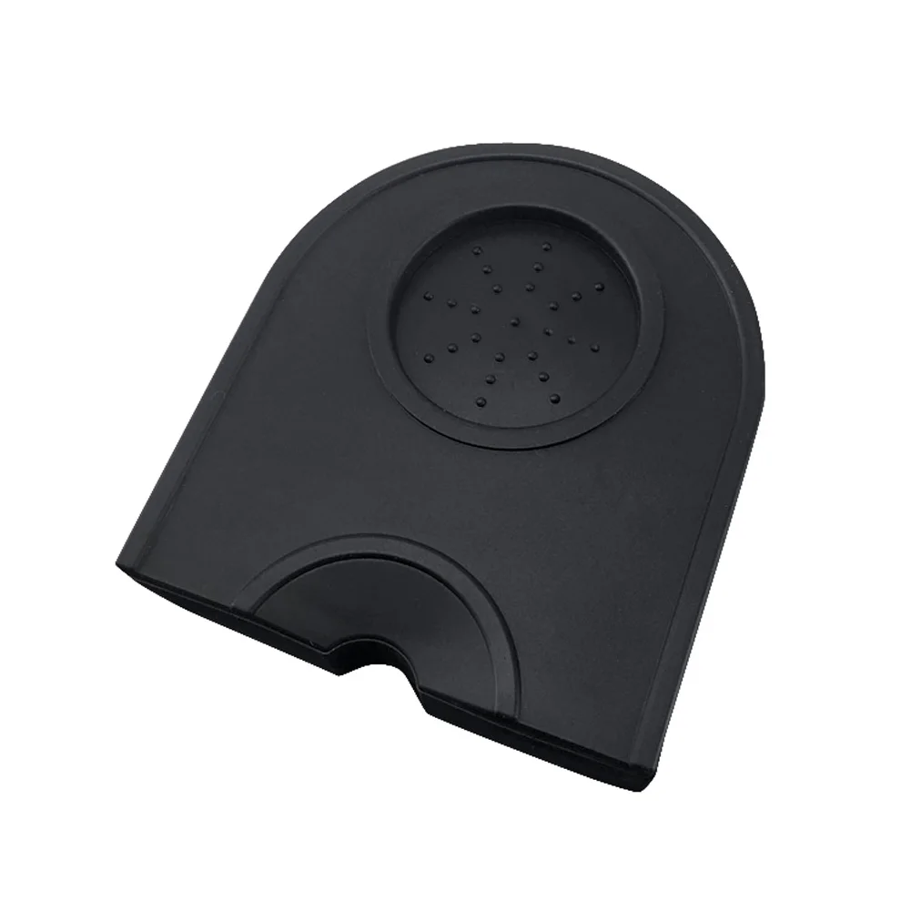 black small Силиконовый коврик для кофе, Противоскользящий коврик для домашнего кофе, чая, инструменты для эспрессо, коврик для вскрытия FEA889 - Цвет: black small