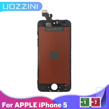 

For Apple iPhone 5 5G 5S 5C Grade 5 Pcs/Lot AAA+++ LCD Display Touch Screen Digitizer Assembly Replacement With Tempered Glass