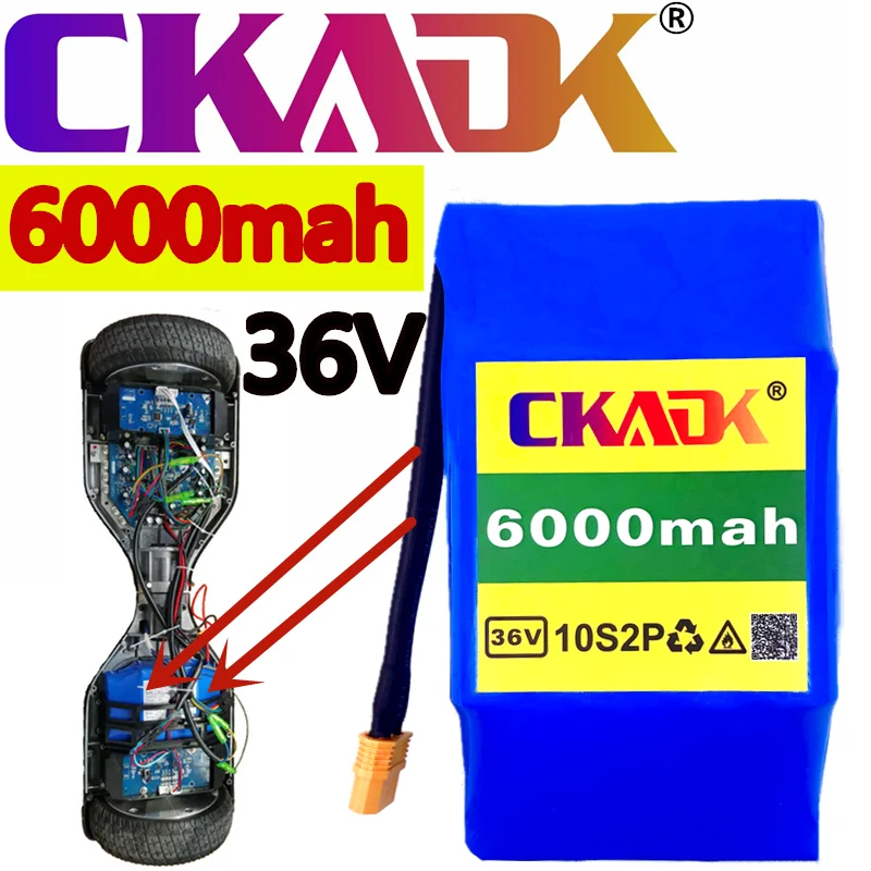 36V 6.0ah lithium battery 10S2P 36v 6000mAh ion pack 42V 6000mah scooter twist car | Электроника