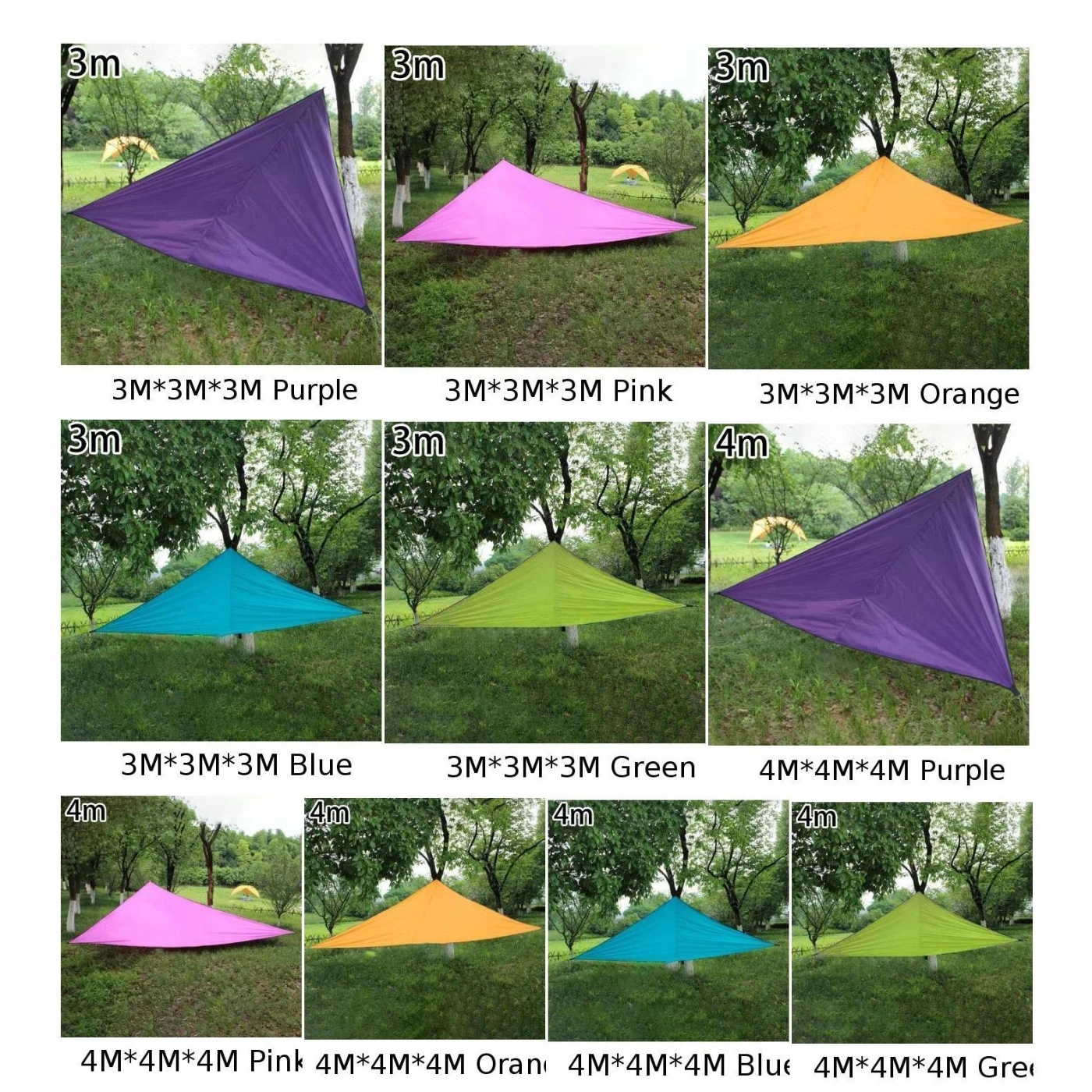 5 цветов Треугольник Защита от Солнца Парус открытый сад крышка УФ навес водонепроницаемый тент