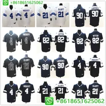 Мужчины Даллас Эзекиль Эллиот дак Прескотт Демаркус Лоуренс Джейсон Уиттен пар Untouchable Limited Джерси