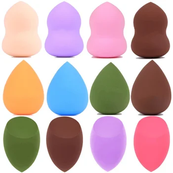 Miracle 1pcs Makeup Sponge Powder Puff Dry and Wet Combined Beauty Makeup Ball Gourd Powder Puff Bevel Cut Make Up Sponge Tools