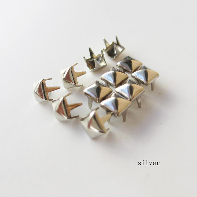 Pcs/Batch Of 4mm Square Four Claw Rivet Buckle Handmade Leather Crafts Decoration Accessories