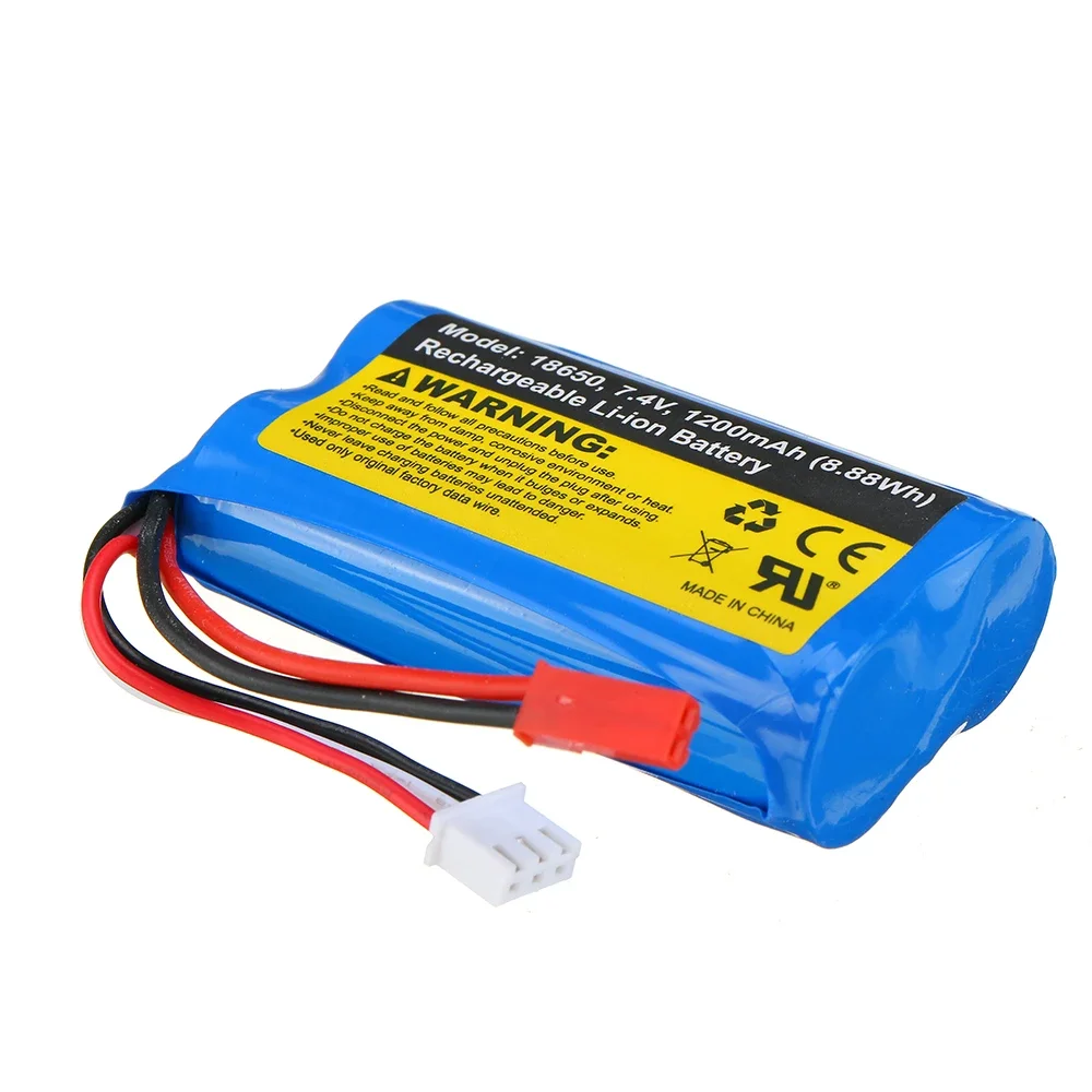 SG 1603 1604 UDIRC 1601 RC Car Spare 7.4V 1200mAh 2C JST Plug Li-ion Battery 1603-012 Vehicles Parts