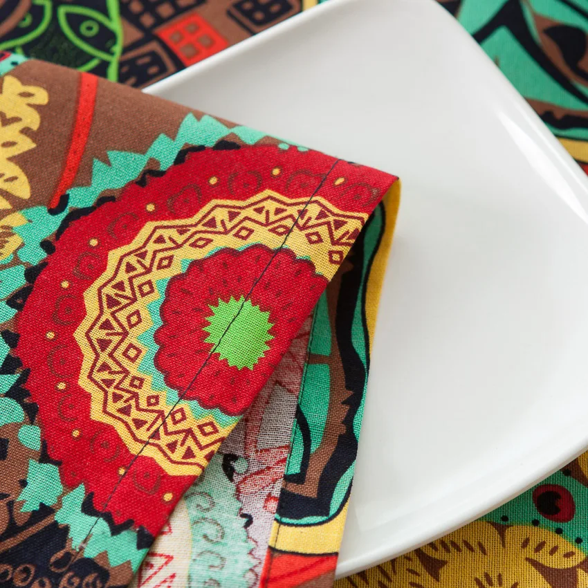 Скатерть льняная NarwalDate Batik средиземноморская Богемская мексиканвечерние ринка