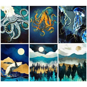 

Huacan 5D DIY Diamond Painting Scenic Full Square Diamond Embroidery Sale Rhinestone Picture Diamond Mosaic Gift
