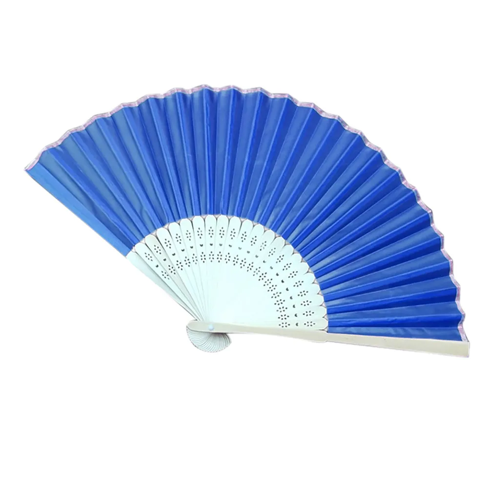 

Colorful Folding Fan Chinese Style Hand Held Fan Bamboo Silk Folding Fan Party Wedding Decor Dropship Bamboo Silk Folding Fan #0