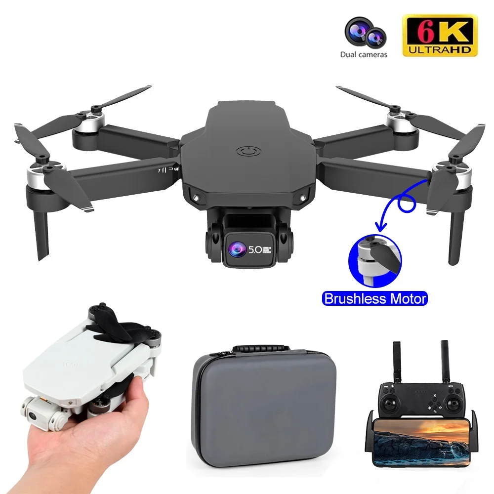 US $69.11 2021 New CS003 Rc Drone Gps 5G Wifi FPV Dron Brushless Motor Positioning Optical Flow Dual Camera 6K HD Foldable Quadrocopter