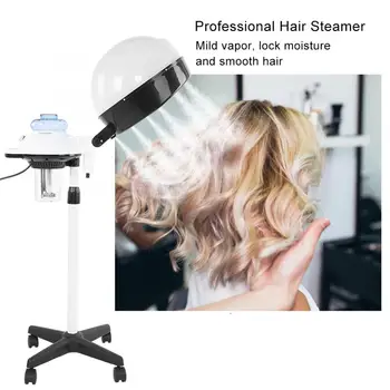 

Styling Accessories Salon Spa Hair Steamer Rolling Stand Hooded Hair Coloring Perming Conditioning Steamer Hairdressing Supplies