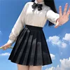 QRWR New Summer Women Skirts 2021 High Waist Girl's Pleated Skirt Korean Japanese Style Ladies Sweet Plaid Mini Skirts for Women 2