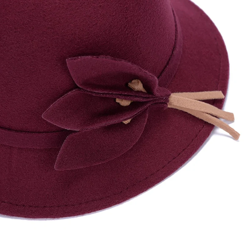Женские Шапки осень-зима теплая искусственная шерсть фетровая шляпа модная шапка Chapeau Femme
