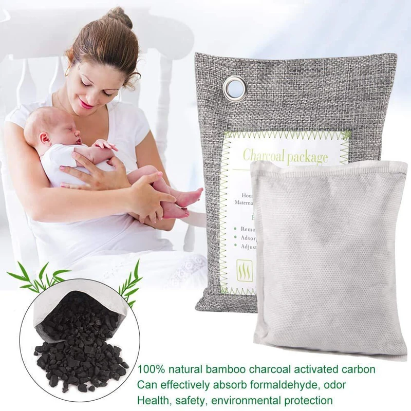 Car Deodorant Bamboo Charcoal Bag Bamboo Charcoal Air Purification Bag Car Activated Carbon Moisture-absorbing Deodorant