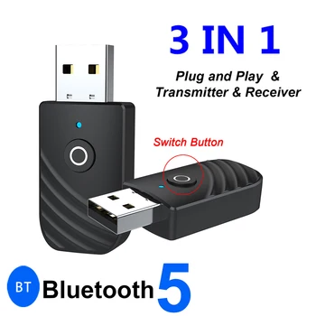 

Mini TV PC Kit Wireless Adapter SY19 USB Bluetooth 5.0 Adapter AUX 3.5mm Music Wireless Receiver Transmitter