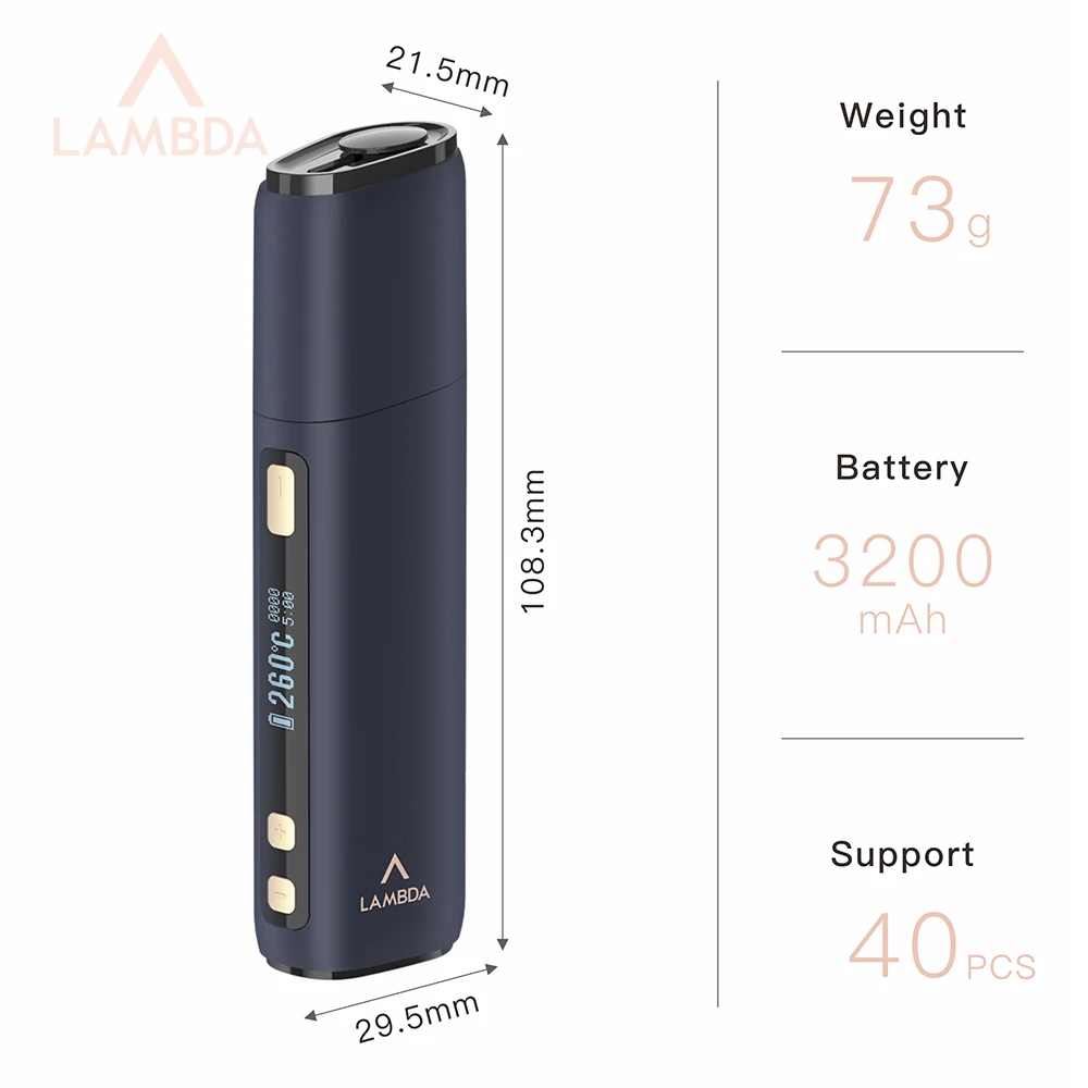 LAMBDA CC cigarette électronique, appareil Original qui ne brûle pas la chaleur, Kit de