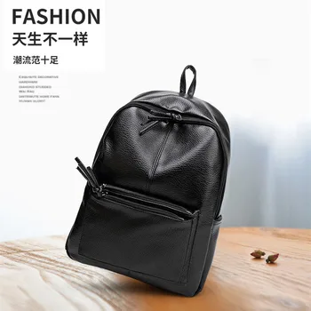 

Moto biker backpack travel backpack women high capacity bag soft PU bags for women fashion designer bag double zipper backpacks