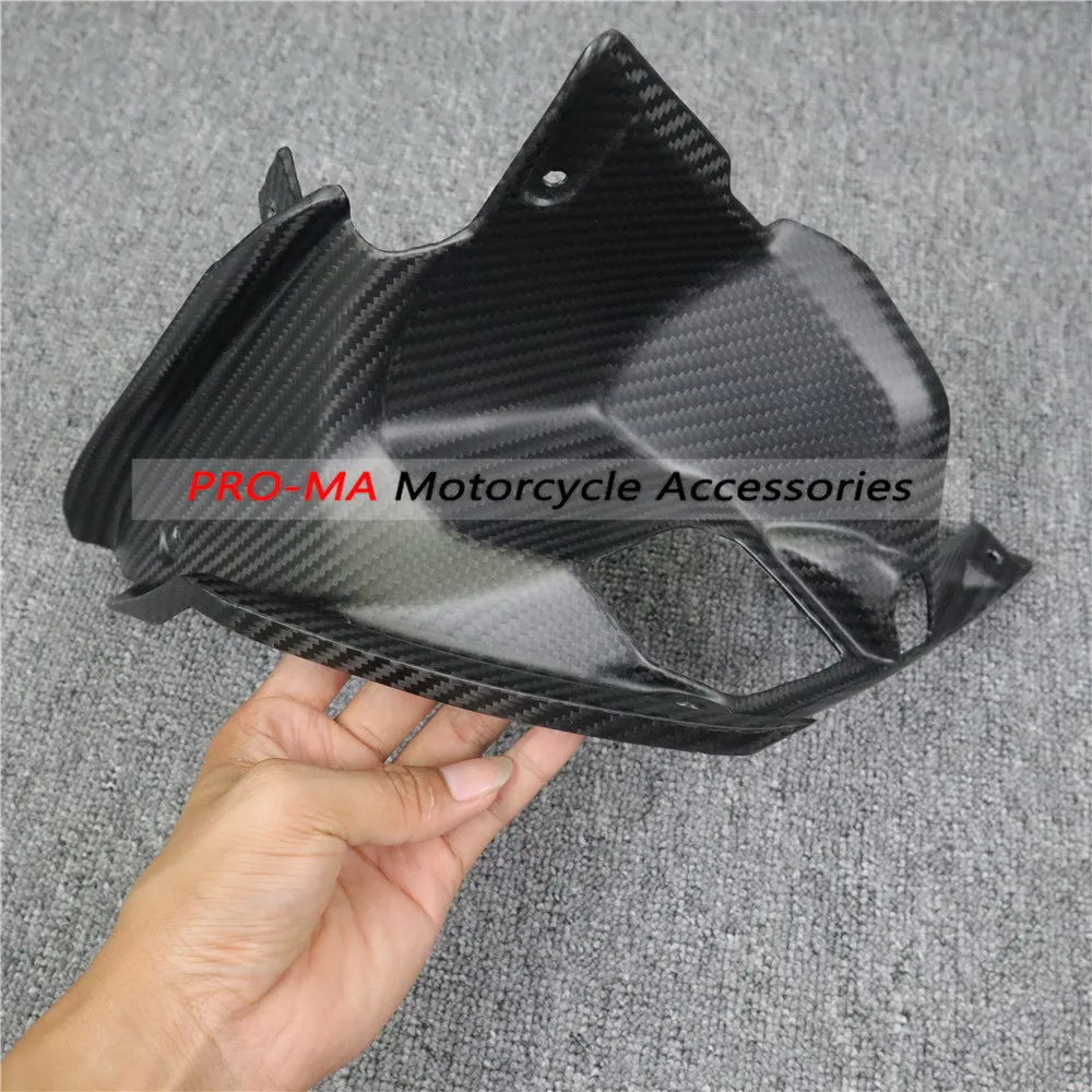 Motorcycle Fuel tank cap front liner in Carbon fiber For Kawasaki Z900 Twill matte weave