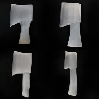 

Hand Carved Natural Selenite Axe Crafts Quartz Crystal Axe Handlebar Mineral Specimen Healing Crystal Stone Home Decoration Gift