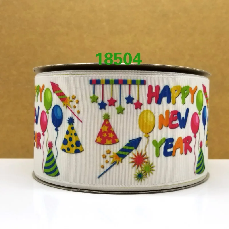 Free shipping 50 yard cartoon printed grosgrain ribbon 18506