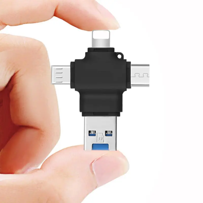 Y23 Plastic Black Новое поступление USB3.0 кардридер многофункциональный TF адаптер для iphone ios Android OTG Тип C SD кардридер памяти Прямая поставка - Цвет: Y23 Plastic Black
