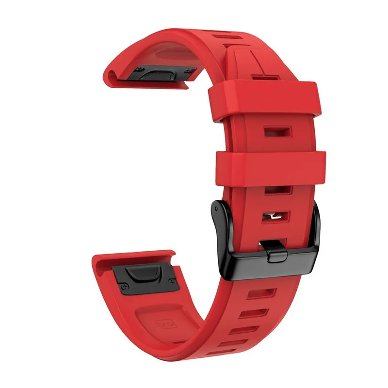 HIPERDEAL Смарт аксессуары 20 мм силиконовый браслет Quick Release часы ремешок Браслет для Garmin fenix 6 S/6 Spro - Цвет: Red