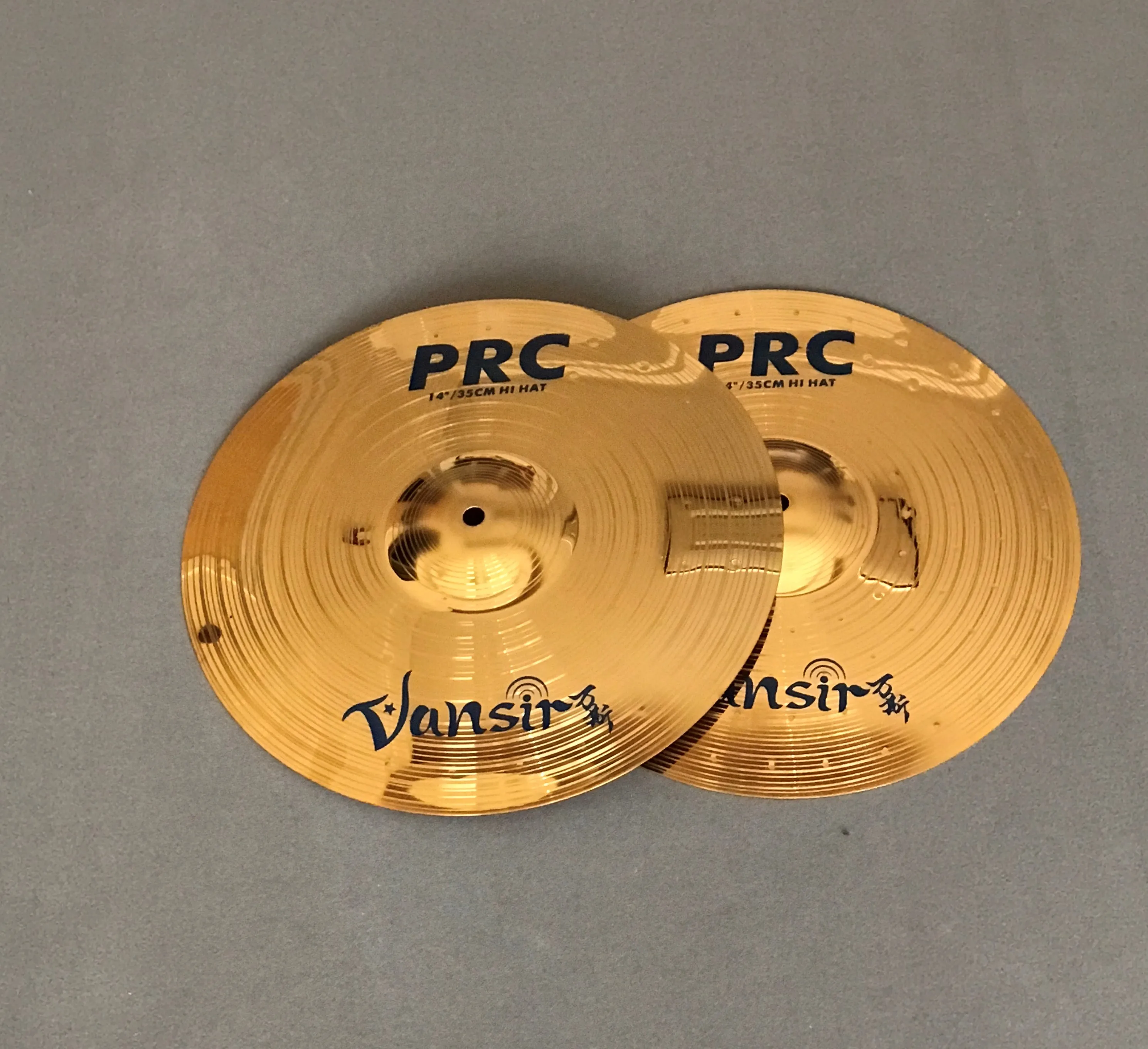 Vansir Polishing Alloy Cymbals Gold Color 14''HH For Sale