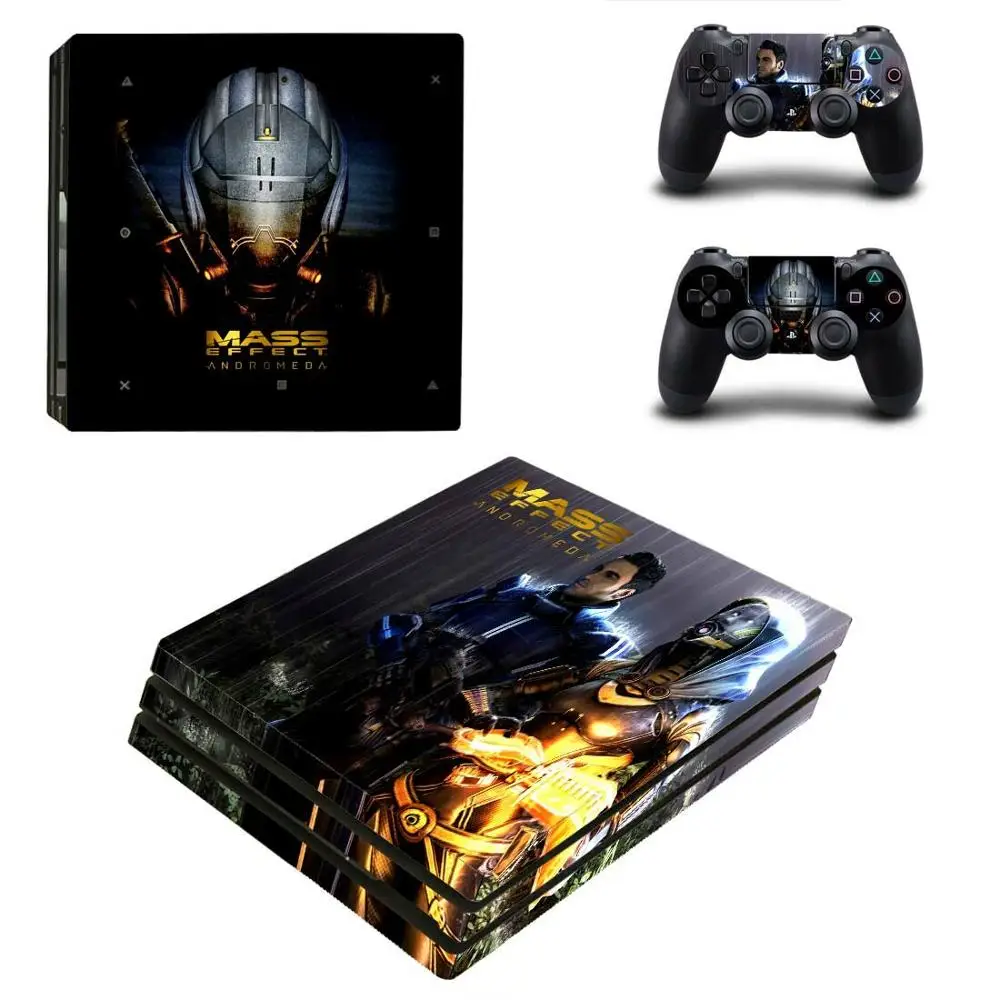 Mass Effect PS4 Pro наклейка PS 4 Play station 4 Pro виниловая наклейка s для playstation 4 Pro консоль и контроллер