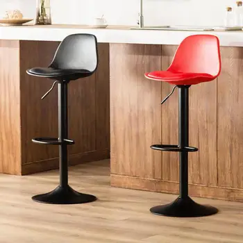 

Nordic bar chair light luxury high chair modern minimalist home lift bar chair front stool high back bar chair