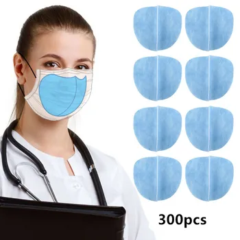

100pcs/300pcs Inner Pad Disposable Inner Pad Face Protector Cover Mat Adult Unisex Dust Filter 3-Layer Practical