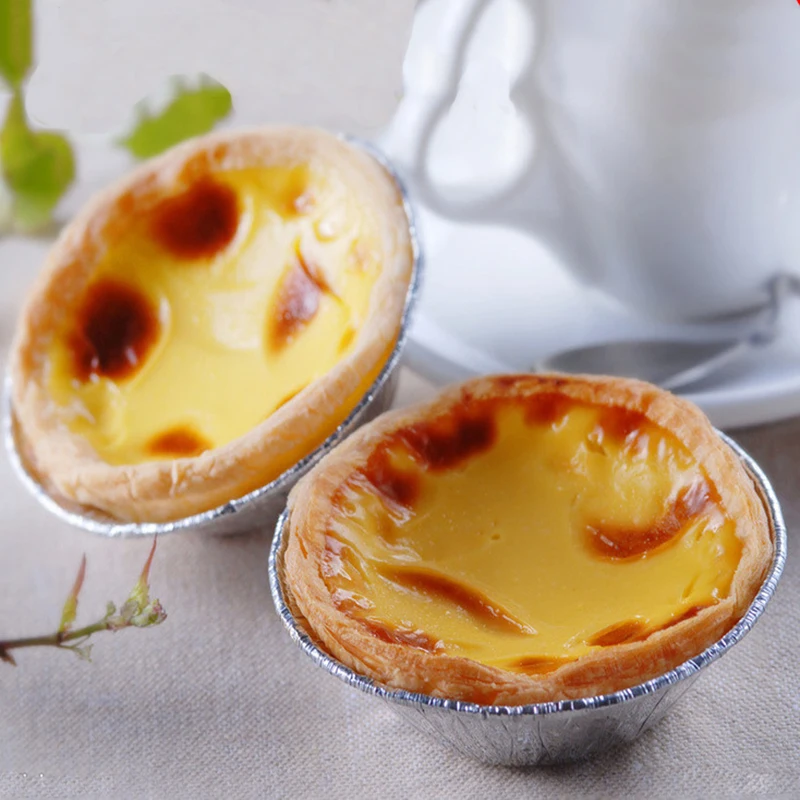 Горячая продажа 150 шт одноразовые Tinfoil яйцо Tart форма для кекса держатель формы
