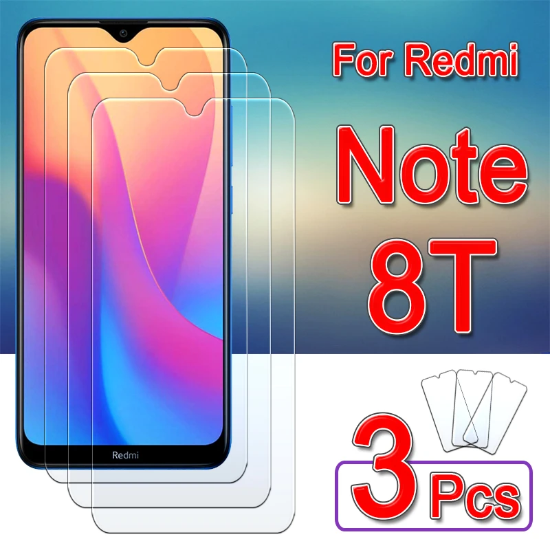 phone glass protector 3pcs glass on redmi note 8t protective Screen Protector for xiaomi readme note 8 pro 8a 8apro note8t Note8 2021 t Tempered Glas glass cover mobile