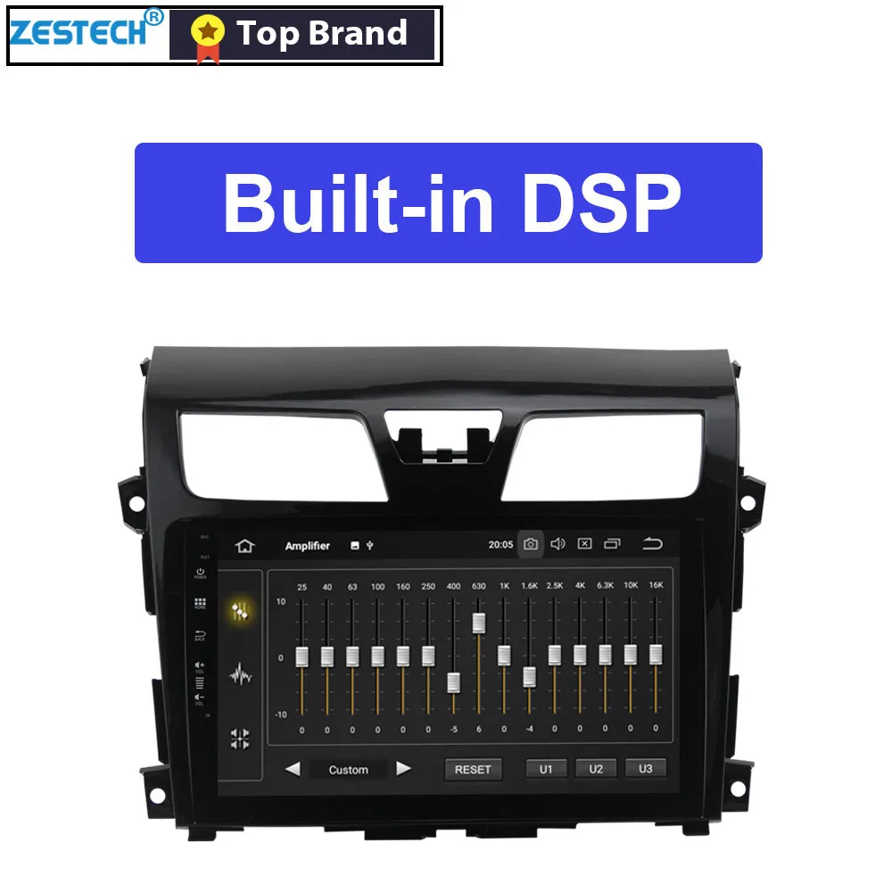 Excellent 1 din Android 9.0 IPS+2.5D 10.1"  GPS Radio Car DVD Player for Nissan Teana 2013 Car Head Unit Car  GPS DVD  Multimedia SWC DSP 3