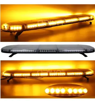 

Free Shipping amber yellow recovery flash strobe lightbar roof top tow heavy duty truck beacon lightbar emergency warning bar