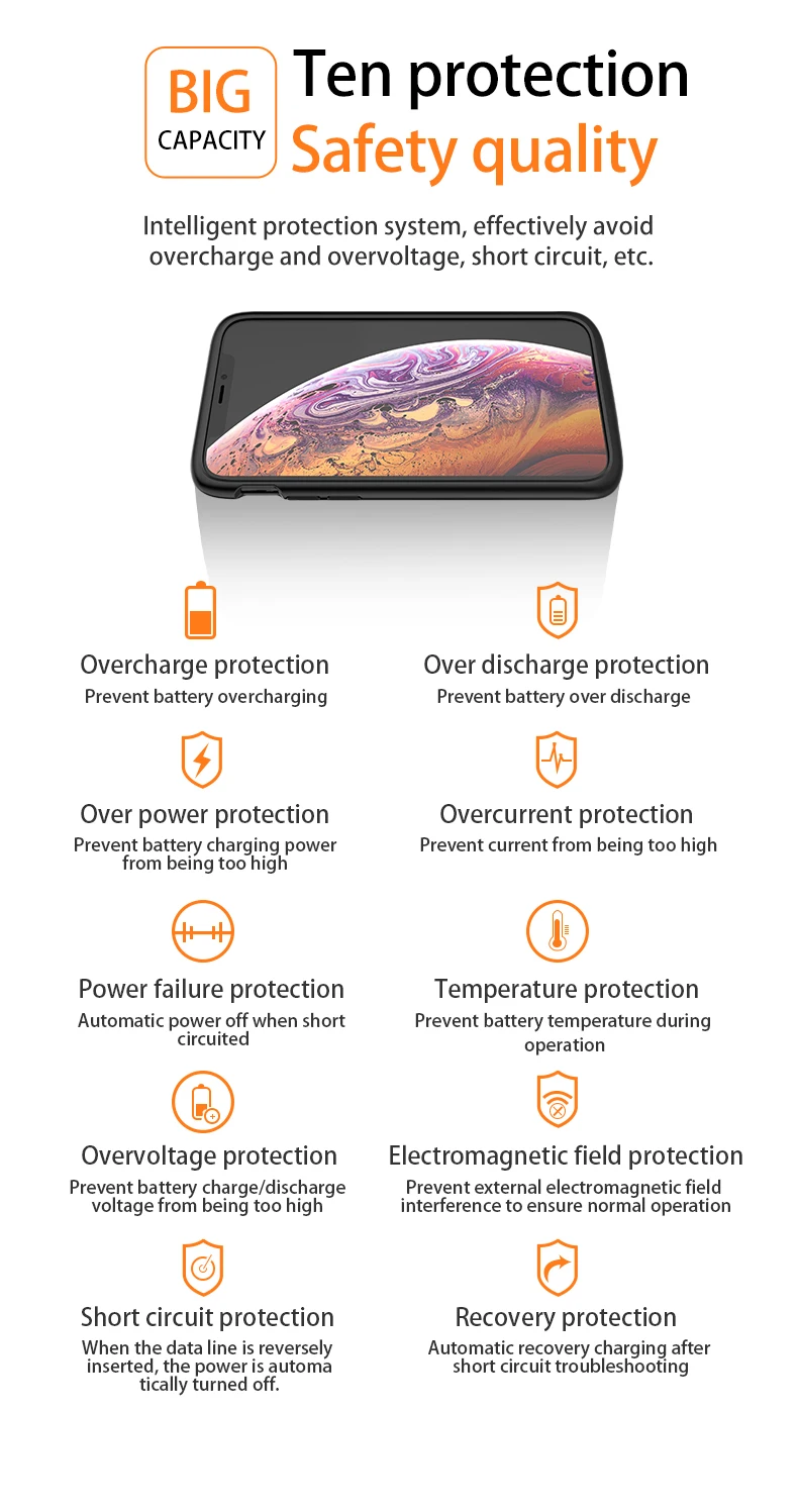 5000 мАч Внешний аккумулятор чехол для зарядки для iPhone 11 Pro Max чехол для аккумулятора чехол для зарядного устройства чехол для мобильного телефона